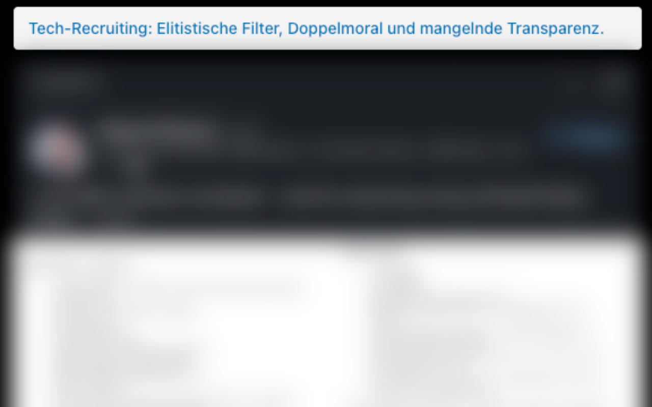 LinkedIn nach Verwendung der Erweiterung